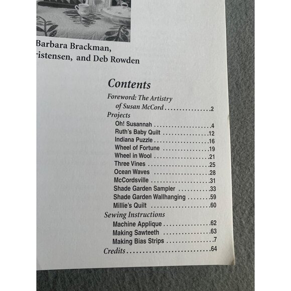 Our Favorite Quiltmakers Book : Susan McCord Barbara Brackman Shauna Christensen - Picture 2 of 3